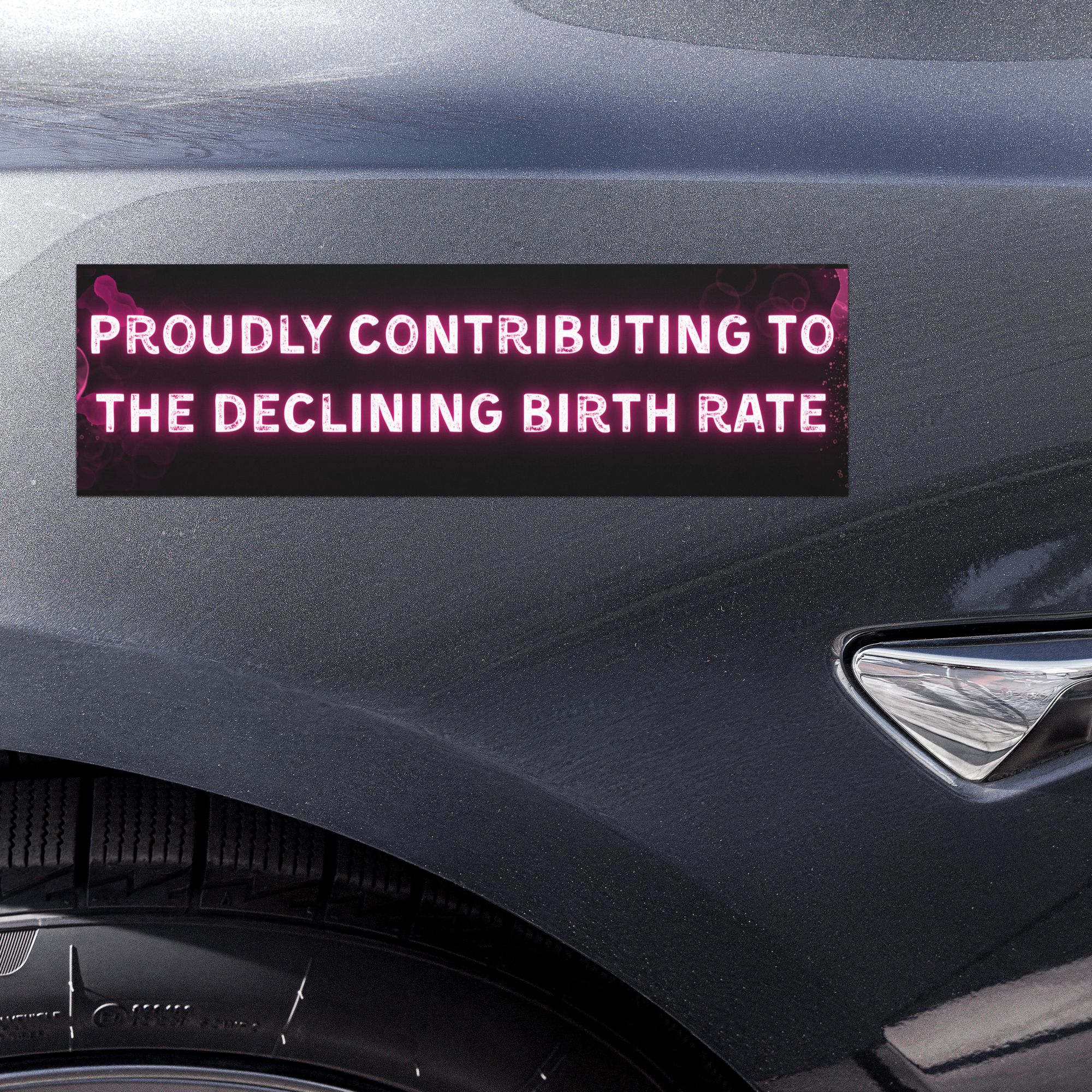 Proudly Contributing to the Declining Birth Rate | Car Magnet