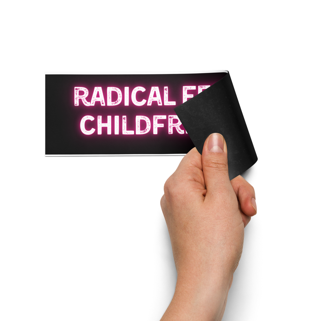 Radical Feminist Childfree Scum | Car Magnet