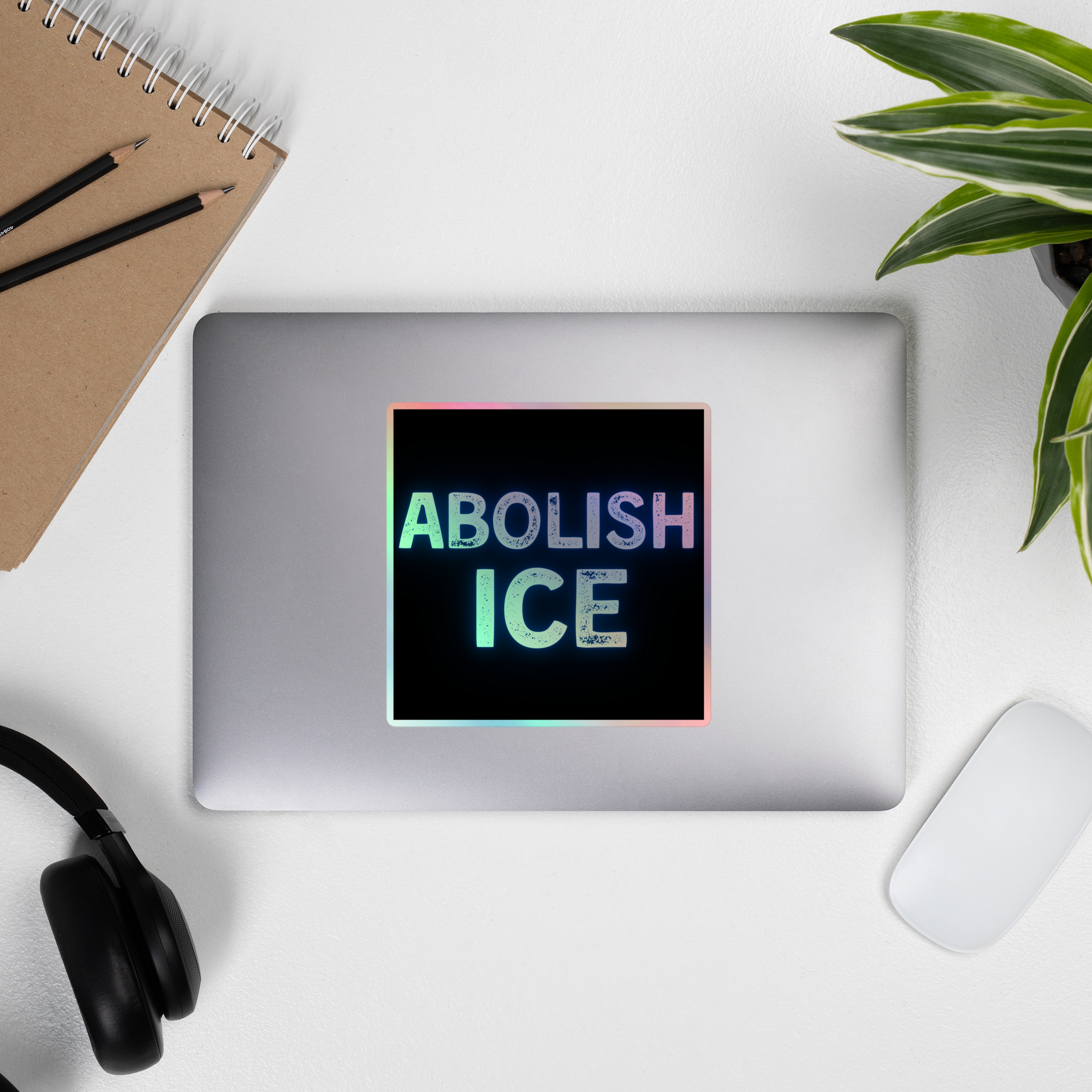 Abolish ICE Holographic sticker