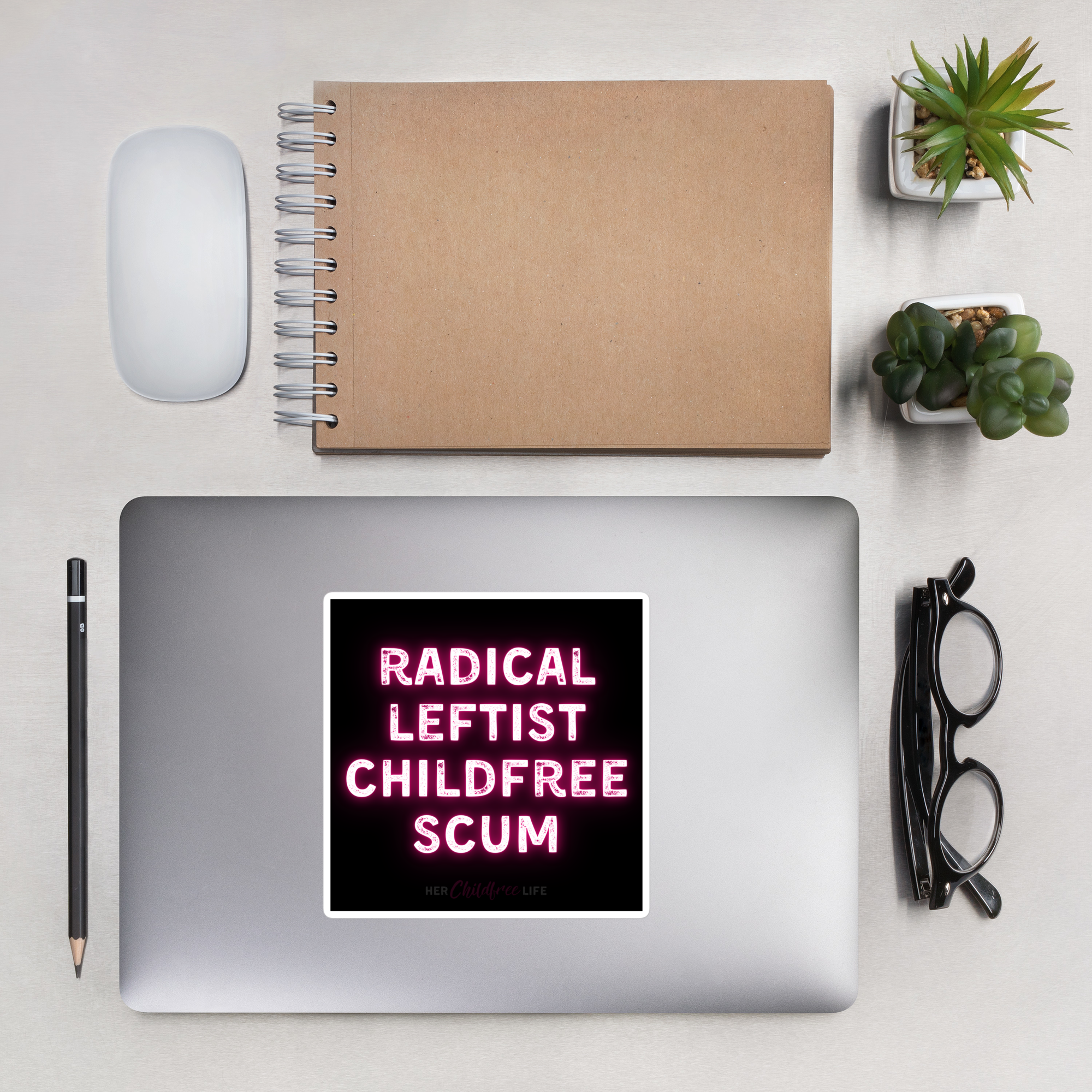 Radical Leftist Childfree Scum | Sticker